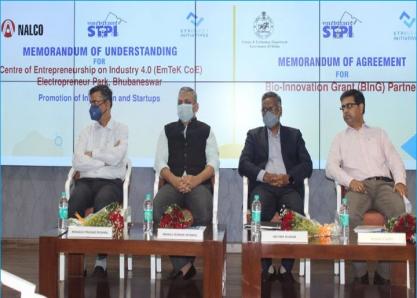 STPI inks two MoUs with NALCO and DST, Government of Odisha
